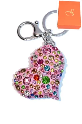 porte-cle Coffret cadeaux coeur Argent