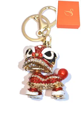 porte-cle Coffret cadeaux lion Or