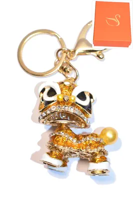 porte-cle Coffret cadeaux lion Or