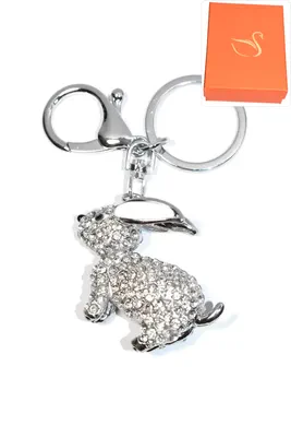 porte-cle Coffret cadeaux lapin Argent