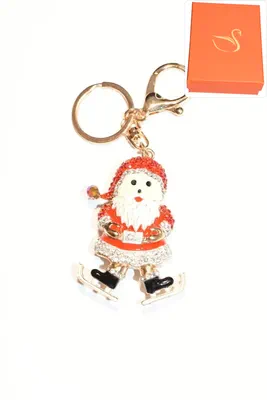 porte-cle Coffret cadeaux père noël Or
