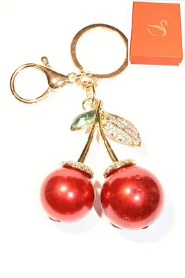 porte-cle Coffret cadeaux cerise Or