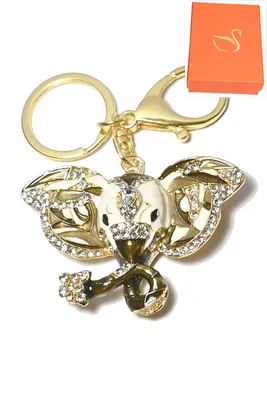 porte-cle Coffret cadeaux éléphant Or