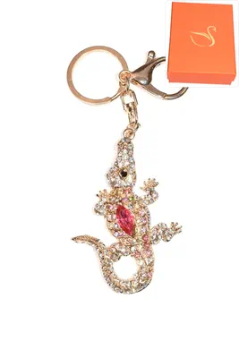porte-cle Coffret cadeaux crocodile Or