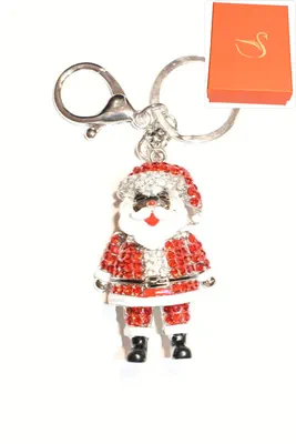 porte-cle Coffret cadeaux père noël Or