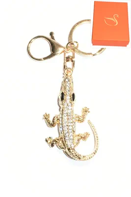 porte-cle Coffret cadeaux crocodile Or