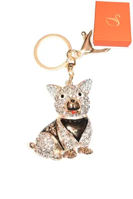 porte-cle Coffret cadeaux chien Or