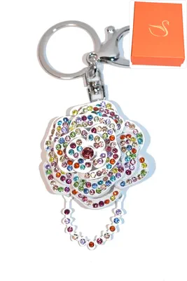 porte-cle Coffret cadeaux fleur Argent