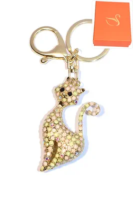 porte-cle Coffret cadeaux chat Or