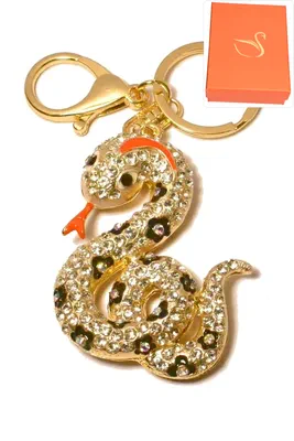porte-cle Coffret cadeaux serpent Or