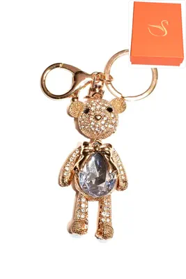 porte-cle Coffret cadeaux ours Or