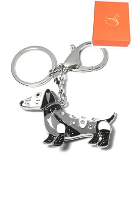 porte-cle Coffret cadeaux chien Argent