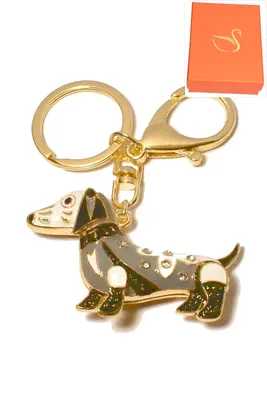 porte-cle Coffret cadeaux chien Or
