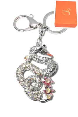 porte-cle Coffret cadeaux serpent Argent