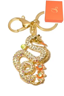 porte-cle Coffret cadeaux serpent Or