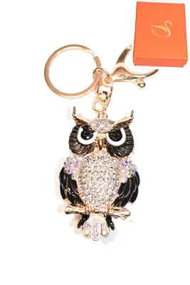 porte-cle Coffret cadeaux hibou chouette Or