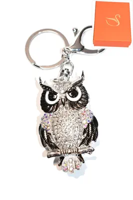 porte-cle Coffret cadeaux hibou chouette Argent