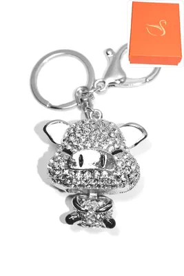 porte-cle Coffret cadeaux cochon Argent