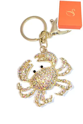 porte-cle Coffret cadeaux crabe Or