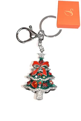 porte-cle Coffret cadeaux sapin noël Or