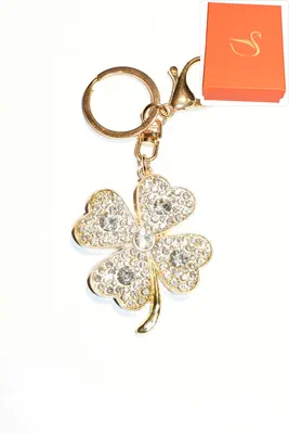 porte-cle Coffret cadeaux tréfle Or