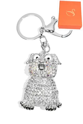 porte-cle Coffret cadeaux chien Argent