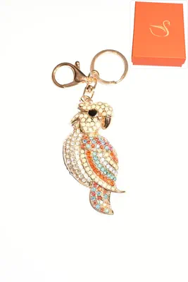 porte-cle Coffret cadeaux perroquet Or