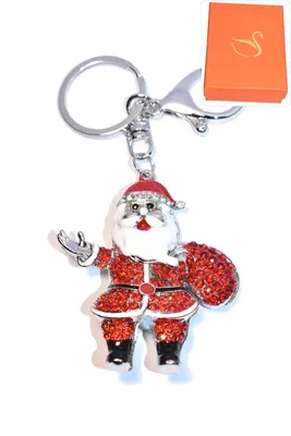 porte-cle Coffret cadeaux papa noël Argent