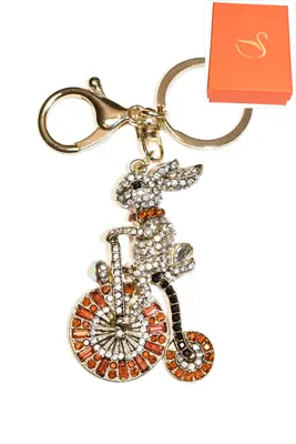 porte-cle Coffret cadeaux lapin vélo Or