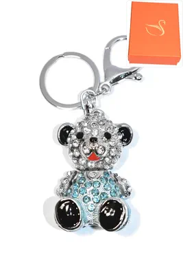 porte-cle Coffret cadeaux ours Argent