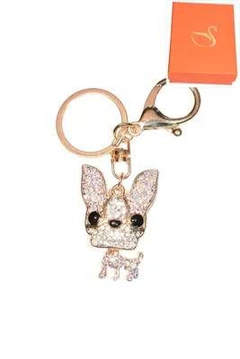 porte-cle Coffret cadeaux chiwawa chien Or