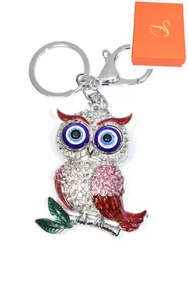 porte-cle Coffret cadeaux hibou chouette Argent