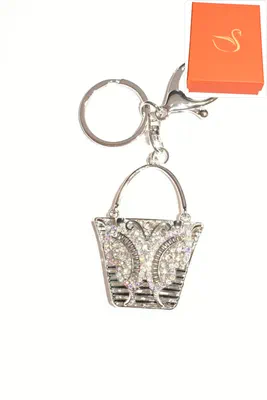 porte-cle Coffret cadeaux sac Argent
