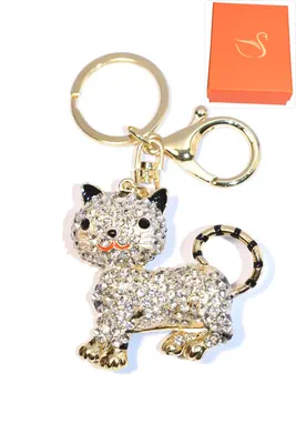 porte-cle Coffret cadeaux chat Or