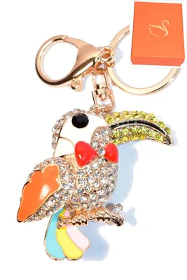 porte-cle Coffret cadeaux oiseaux Or
