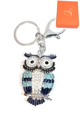 porte-cle Coffret cadeaux hibou chouette Argent