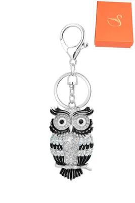 porte-cle Coffret cadeaux hibou chouette Argent