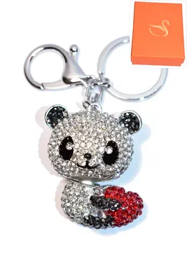 porte-cle Coffret cadeaux panda Argent