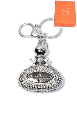 porte-cle Coffret cadeaux flacon de parfum Argent