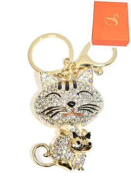 porte-cle Coffret cadeaux chat Or