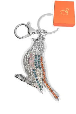 porte-cle Coffret cadeaux oiseaux Argent