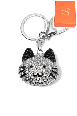 porte-cle Coffret cadeaux chat Argent