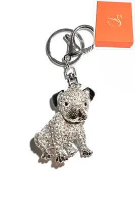 porte-cle Coffret cadeaux chien Argent