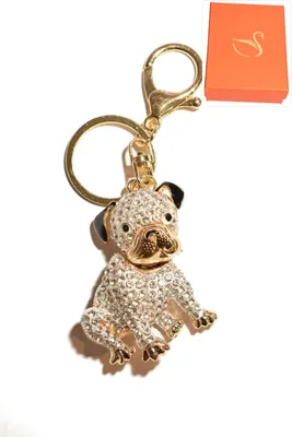 porte-cle Coffret cadeaux chien Or