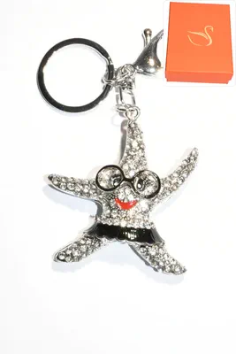 porte-cle Coffret cadeaux étoile de mer Argent P34169 