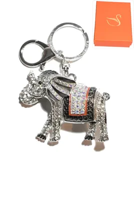 porte-cle Coffret cadeaux éléphant Argent