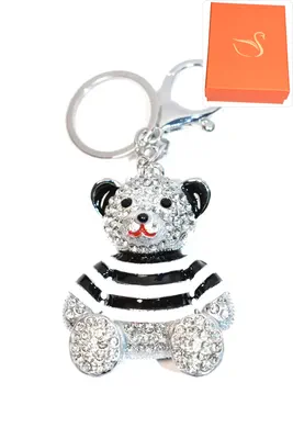 porte-cle Coffret cadeaux ours Argent