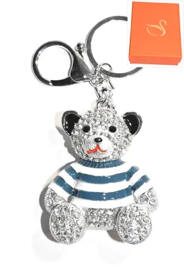 porte-cle Coffret cadeaux ours Argent