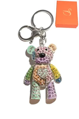 porte-cle Coffret cadeaux ours Argent