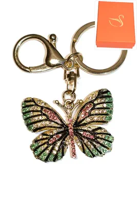 porte-cle Coffret cadeaux papillon Or
